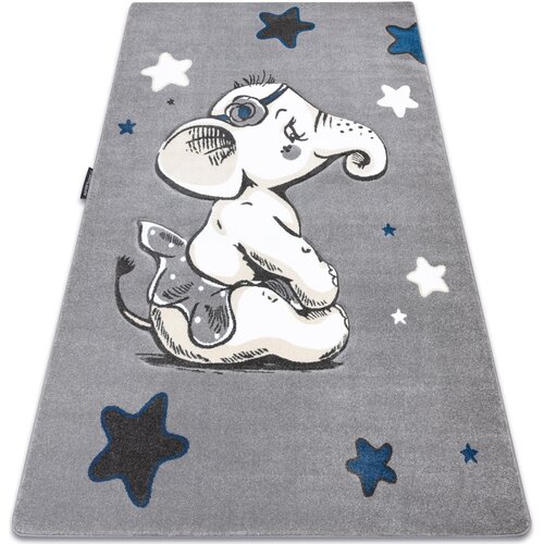 RugsX Preproge Preproga PETIT ELEPHANT slon, zvezde siva 140x190 cm Siva Cene