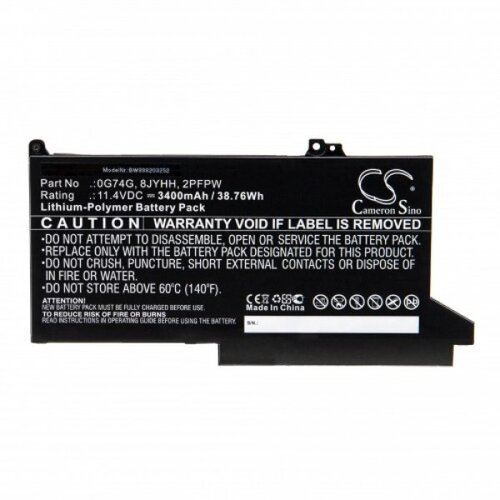 VHBW Baterija za Dell Latitude 12 7280 / 12 7480 / 12 5300, 3400 mAh Slike
