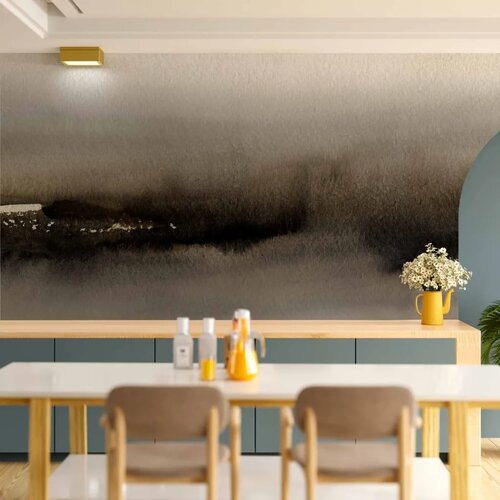  Foto tapeta - Diuna - abstract modern painting in grey with black pattern 400x280 Cene