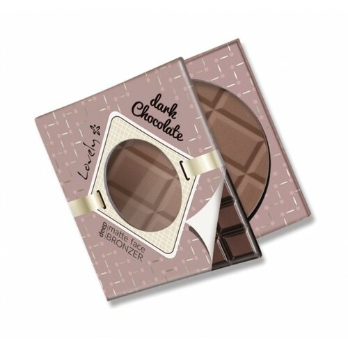 Lovely Makeup mat bronzer za lice sa crnom čokoladom Slike