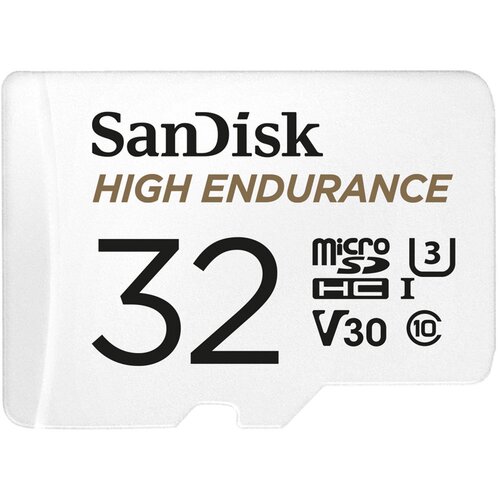 San Disk High Endurance video microSDHC 32GB + SD Adapter Full HD / 4K video, do 100/40 MB/s C10, U3, V30 Cene