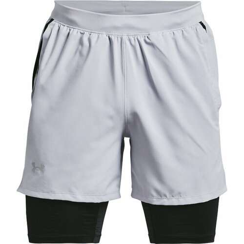 Under Armour Men&amp;#039;s UA Launch 5&amp;#039;&amp;#039; 2-in-1 Shorts Mod Gray/Black 2XL Slike