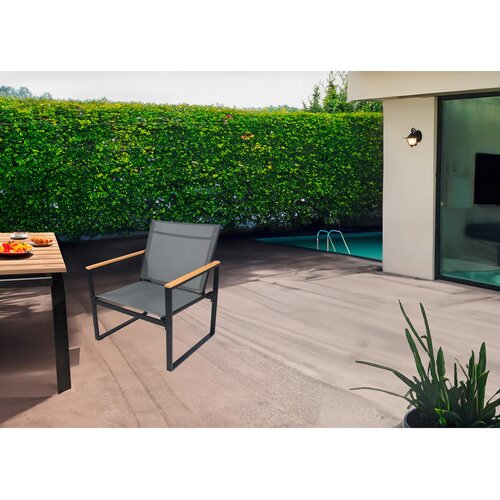Gardenson Set Vrtnih Stolov Volasi, Antracit, 2 Kos Slike