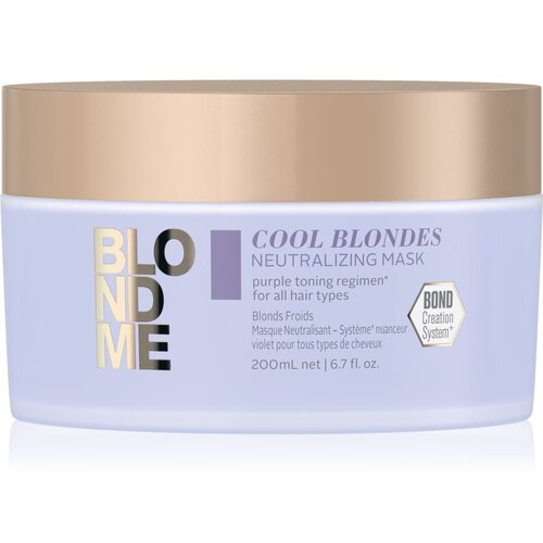 Schwarzkopf Professional Blondme Cool Blondes hranjiva maska neutralizirajući žuti tonovi 200 ml Cijene