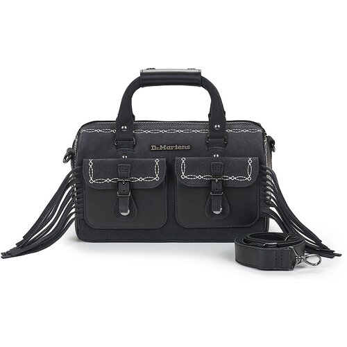 Dr. Martens Torbe za čez ramo TOP HANDLE BAG BLACK CLASSIC PULL UP+BRONX SUEDE Črna Cene