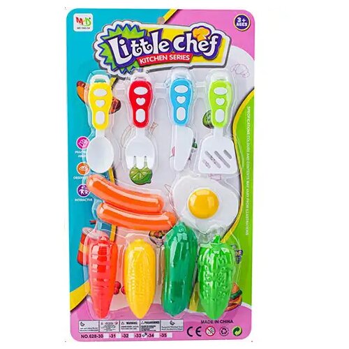 Magic Toys Little Chef set hrane sa povrćem i priborom za jelo Cijene