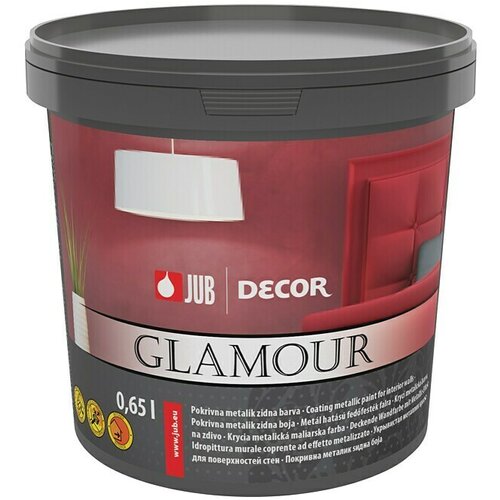 Jub Unutarnja disperzijska boja Decor Glamour (Srebrne boje, 650 ml) Slike