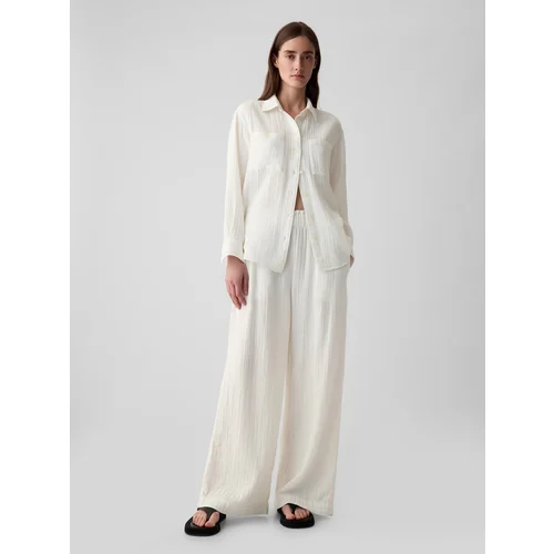 GAP Muslin Wide Leg Trousers - Women