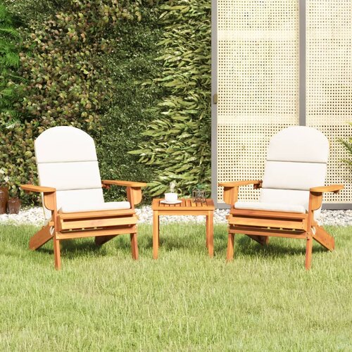  3-dijelna vrtna garnitura Adirondack masivno bagremovo drvo Cene