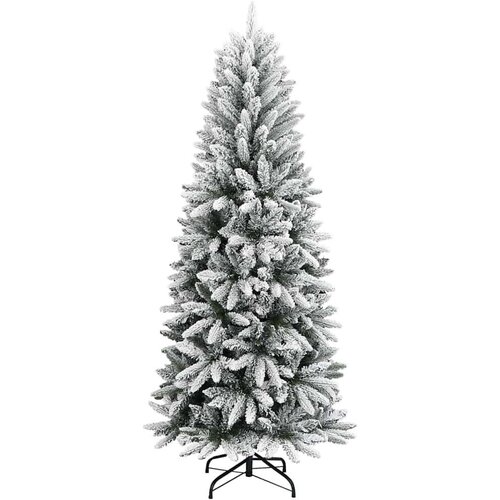 VidaXL Umjetno božićno drvce s stalakom Bijelo 53 x 53 x 120 cm Slike