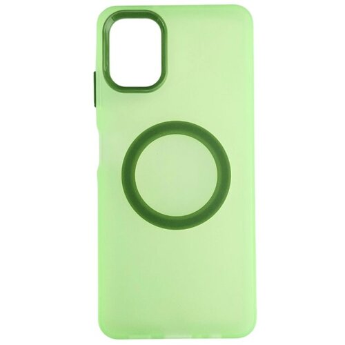  Silikonska futrola Magsafe FLURO COLOR Samsung A06 ZELENA Slike