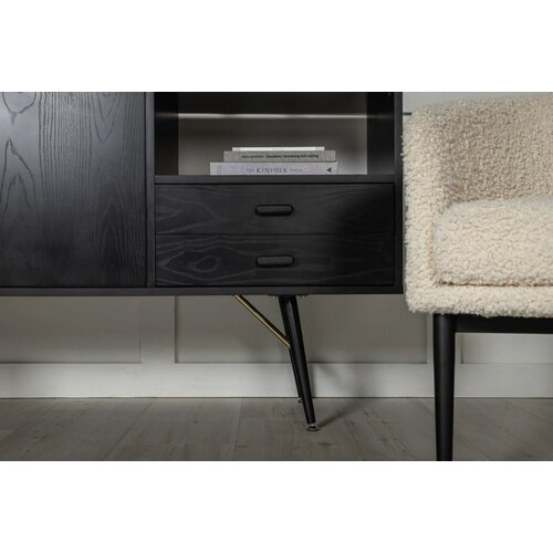 Venture Home komoda Gold 46 &amp;times; 80 &amp;times; 160 cm, crna Slike