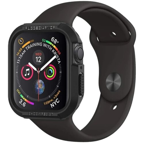 Spigen RUGGED ARMOR APPLE WATCH 4/5/6/7/SE (40 / 41 MM) BLACK maska Cijene