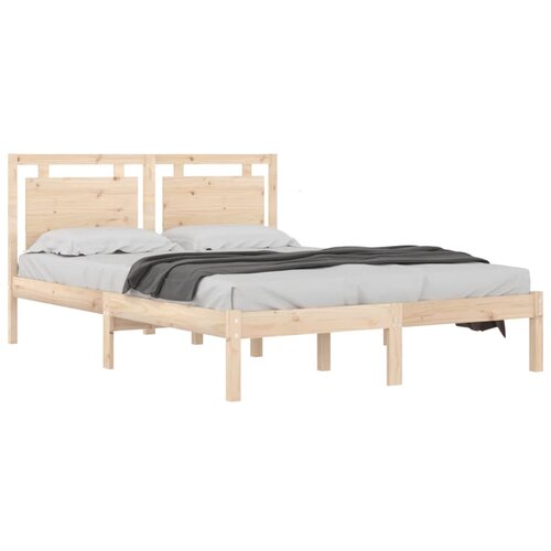  Okvir za krevet od masivnog drva 120 x 190 cm mali bračni Slike