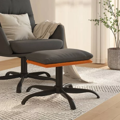 vidaXL stolček za noge temno siv 60x60x39 cm blago in umetno usnje