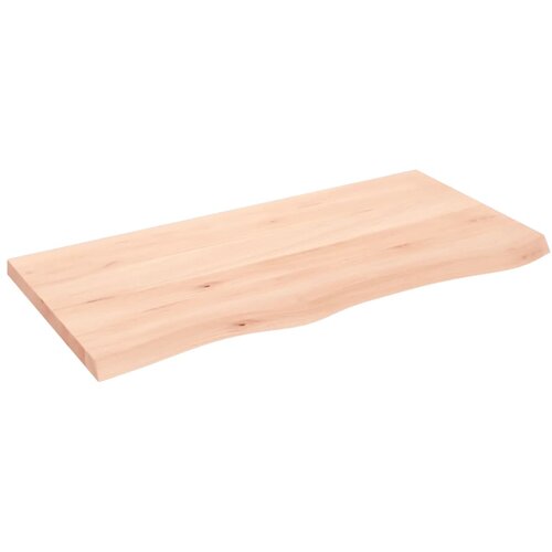  Zidna polica 100x50x(2-4) cm neobrađena masivna hrastovina Slike
