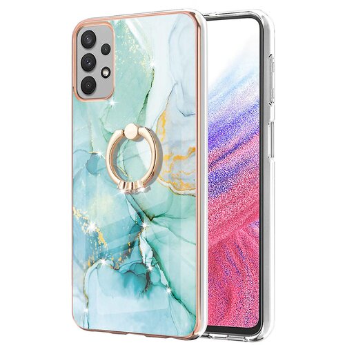 INORCO Za Samsung Galaxy A53 5G YB IMD Series-10 Marmorni vzorec, mehka torbica za telefon TPU IMD Galvaniziran obroč, pokrov na stojalu, (22034613) Slike