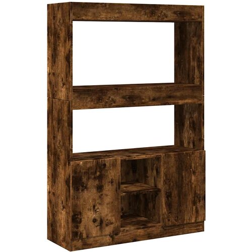 Maison Chic Visoka omara - Komoda - Predalnik dimljeni hrast 92x33x140 cm inženirski les, (21719533) Slike