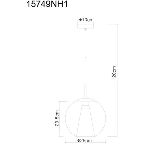 Globo viseča svetilka barry 25/120 cm E27 Slike
