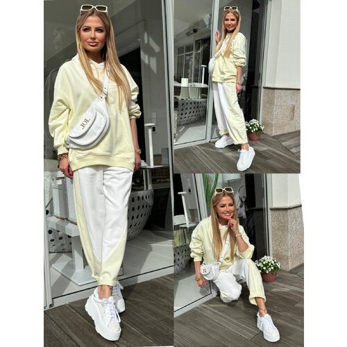 By o la la Yellow and white tracksuit set Slike