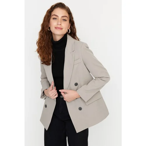 Trendyol Cream Blazer Jacket