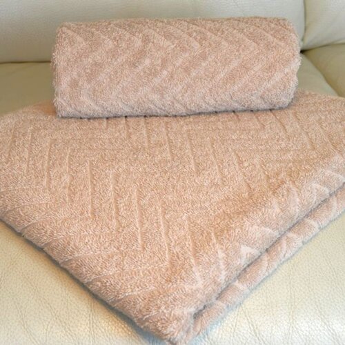  Peškir Zig Zag 70x130cm  beige Cene
