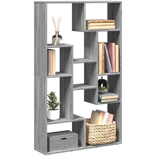  Regal za knjige siva boja hrasta 72x20x120,5 cm konstruirano drvo Cene