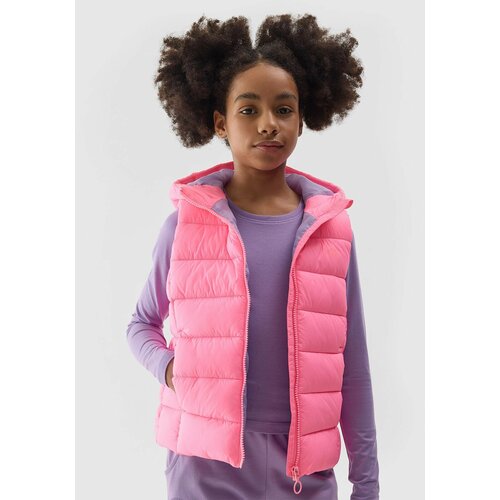 4f Girls' Synthetic Down Down Vest - Pink Slike
