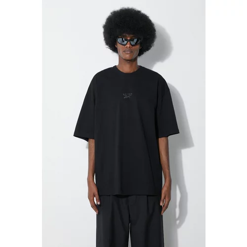 Reebok LTD Pamučna majica Trompe L'Oeil Tee za muškarce, boja: crna, s tiskom, RMAA005C99JER0011000