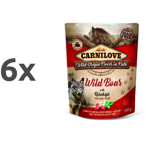 Carnilove dog adult - prašič & šipek, vrečka 300g 6 x 300 g Cene