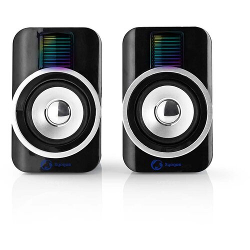 Oem Nedis, Gaming Stereo 2.0 USB 30W RGB kompaktni zvočnik, Črna, (5000250446) Cene