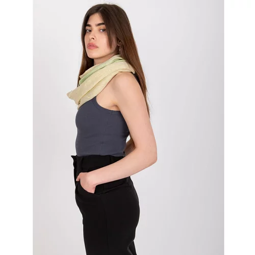 Fashion Hunters Green and gold shiny scarf