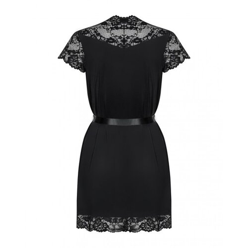 Obsessive 810-PEI-1 Peignoir Black L/XL Slike