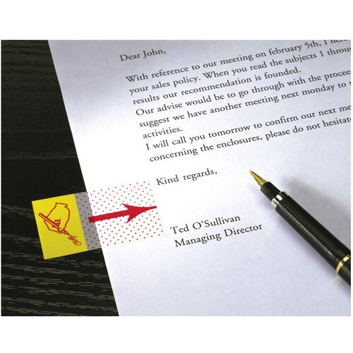  ZASTAVICA 25,4X43,2MM 50L POST-IT 3M.680-31 SIGN ŽUTA BLISTER Slike