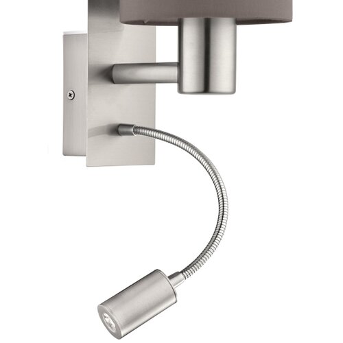 Eglo 96481 - led fleksibilna svetiljka pasteri 1xE27/40W+LED/3,8W siva Slike