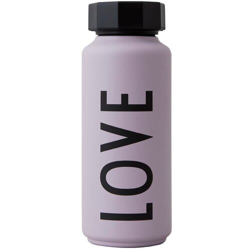 Design Letters ljubičasta termosica Love, 500 ml Slike
