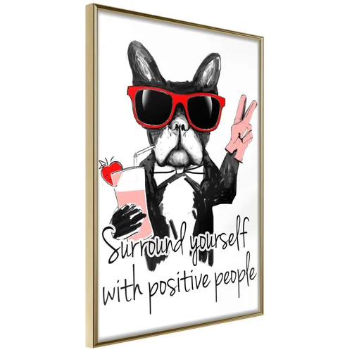  Poster - Positive Bulldog 40x60