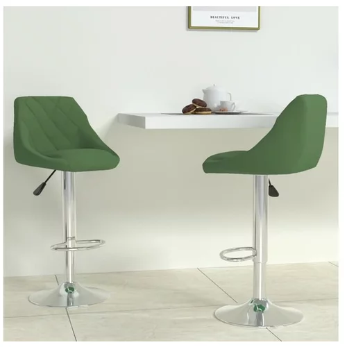  Barski stolček 2 kosa temno zelen žamet