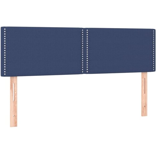  LED uzglavlje plavo 144x5x78/88 cm od tkanine Slike