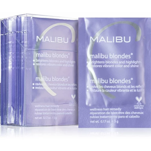Malibu C Wellness Hair Remedy Malibu Blondes intenzivna kura za plavu i kosu s pramenovima 12x5 g