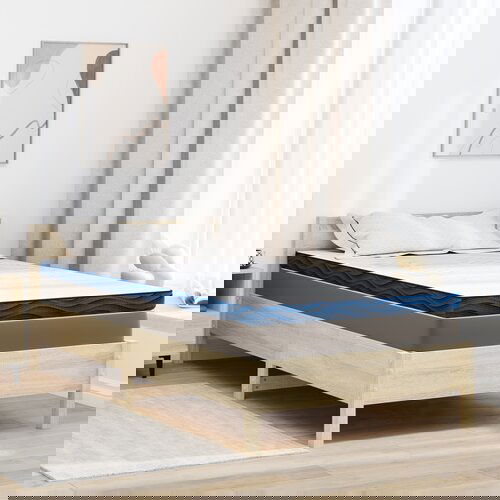 vidaXL Blazine za vzmetnice Bela in modra 120 x 200 cm Cene