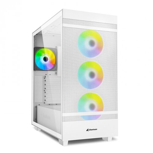 Sharkoon kućište gaming, rebel C50 white, atx, ventilator 2x120mm Cene