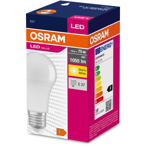 Osram led žarulja value E27 10 w 2700 k a 75 Slike