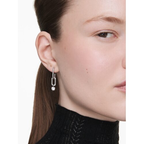Swarovski Uhani srebrna / transparentna Slike