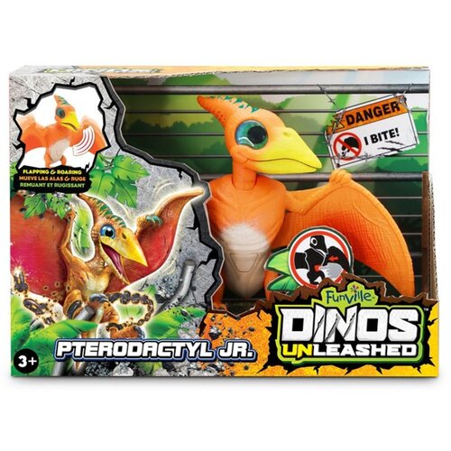  Pomična figura Flying and roaring pterodactyl, Narandžasta Cene