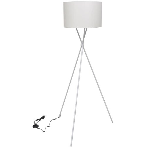 VidaXL Podna Svjetiljka s Postoljem Bijela 139 cm Slike