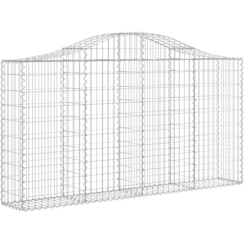  Lučne gabionske ko&amp;scaron;are 20kom 200x30x100/120cm pocinčano željezo Slike