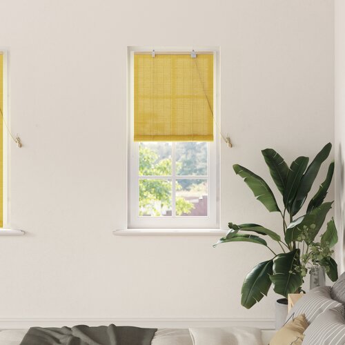 vidaXL Zavese in rolete z zavesami Rumena 60 x 160 cm Bambus Cene