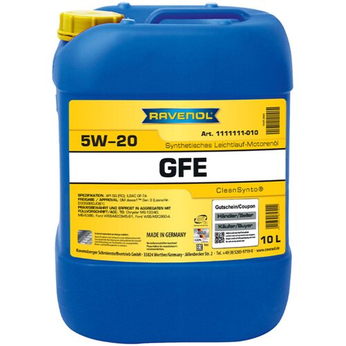 RAVENOL Ulje za motor GFE, 5W-20, 10L Cene