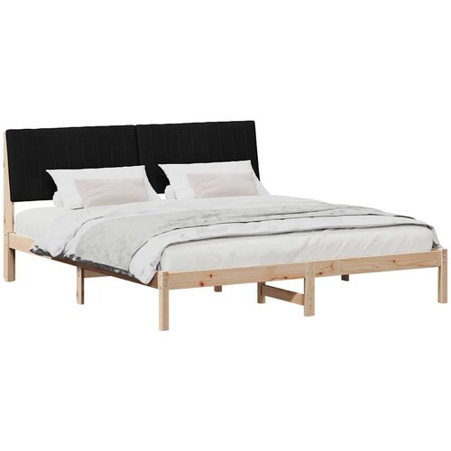 Okvir za krevet s uzglavljem Smeđa 180 x 200 cm tkanina Slike